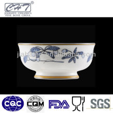 A069 Royal chinese salad porcelain decorative footed bowl unique